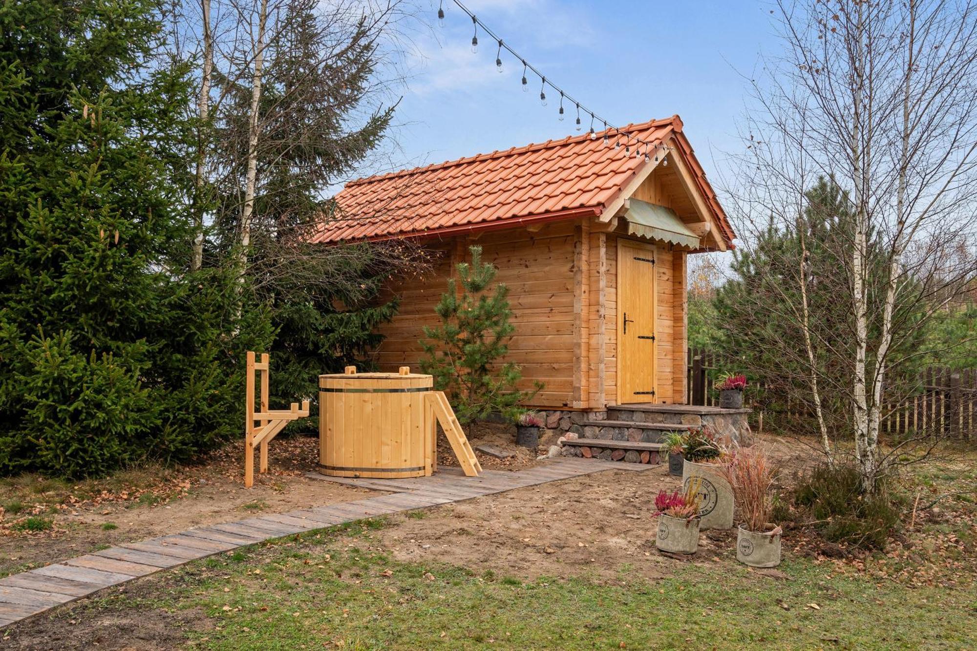 Lesny Dworek Sominy - Dom Z Sauna I Kominkiem ภายนอก รูปภาพ